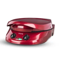 Appareil a tarte express HKoeNIG - TRT180 - Four a Pizza - Multicuiseur Multifonction - Température jusqu'a 210°C - Rouge - 1800W(m-2)