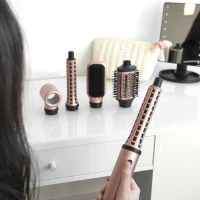 Brosse Soufflante Multistyler -SAINT ALGUE - Demeliss AIRFLOW STYLER - Seche & Coiffe, Lisse & Boucle - Coloris Exclusif(m-6)