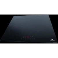 CONTINENTAL EDISON Table induction CETI3B28 3 zones, 6600W - 3 boosters - 3 minuteurs - noir(m-3)