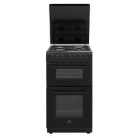 Cuisiniere gaz CONTINENTAL EDISON CECDF5060B3 -  4 feux - noir - L50 xP60 x H90 cm(m-1)