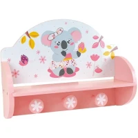FUN HOUSE Mimi Cally  Koala 713337 ETAGERE PORTEMANTEAU Dimensions : ± H. 33 x L. 46 x P. 15 cm pour enfant(m-3)