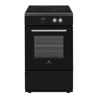 Cuisiniere a induction - CONTINENTAL EDISON - CECI3FCB2 - 4 feux - 50 x 85 x 60 cm - Noir(m-1)
