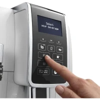 Machine expresso automatique avec broyeur - DELONGHI Dinamica ECAM350.35.W - Buse vapeur - 15 bar - Machine a café grains - Blanc(m-2)