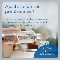 Machine a soda BRITA - SodaONE Blanche - 1 Bouteille 1L et 1 Cylindre de CO2 inclus(m-6)