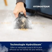 BISSELL SpotClean HydroSteam Select - Nettoyeur Vapeur - Moquettes, voiture, carrelage - 1000 W - 4,5 m - 3 modes de nettoyage(m-3)