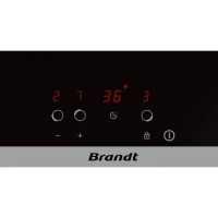Plaque de cuisson vitrocéramique BRANDT BPV6320 - 3 zones - 5300W - L60cm - Noir(m-2)