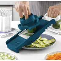 Mandoline pliable - ARTHUR MARTIN - AMM530 - 6 en 1 - 3 Lames de râpes et 3 lames de coupes légumes - Acier inoxydable(m-6)