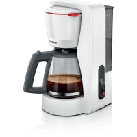 Cafetiere Filtre - BOSCH - TKA2M111 MyMoment - Blanche - Capacité 1,25L - verseuse verre - systeme anti-gouttes(m-1)