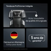 Rasoir électrique BRAUN Series 8 - Noir - Autonomie 60 minutes - Charge rapide 5 minutes(m-3)