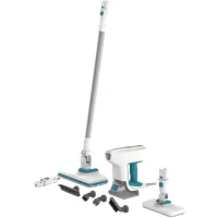 Balai vapeur multifonction - BLACK & DECKER - BHSM15FX08-QS - 1500 W  - 8 accessoires - Blanc / Gris / Bleu(m-1)