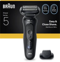 Rasoir électrique BRAUN Series 5 - Noir - Autonomie 50 minutes - Charge rapide 5 minutes(m-1)