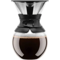 POUR OVER - Cafetiere BODUM , filtre permanent maille inox, 1.0 l, 8 tasses(m-2)