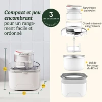 Sorbetiere  CUISINART - ICEM10E - 12 W - 475 ml - Blanc(m-6)