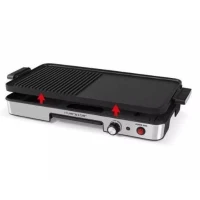 Plancha - RIVIERA & BAR - QPL365 - 1900 W Power zone - 4 a 6 personnes - 50,5 x 25,5 cm - Inox(m-3)