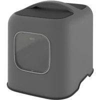 ROTHO - Maison toilette pour chat 50 x 38x 40 cm - Bac a litiere - Anthracite(m-1)