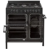 Cuisiniere piano gaz 3 fours électriques CONTINENTAL EDISON CECP903FB - 5 feux - Noir - Largeur 90 cm(m-2)