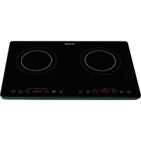 BRANDT Table induction 2 foyers 2000 Watts par foyer 10 positions de cuisson TI2SLIM1 noire(m-1)