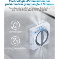 ECOVACS WINBOT W2 OMNI Robot Nettoyeur de vitres avec Station Multifonction - Recharge Pendant Le Fonctionnement(m-6)