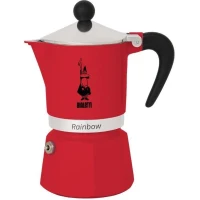 Cafetiere italienne - BIALETTI - RAINBOW - 6 tasses - 0,30 L - Rouge(m-1)