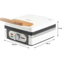 Gaufrier - DOMO - DO9274W - 1400 W - 2 gaufres XL - Blanc(m-2)