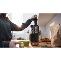 Extracteur de jus - BOSCH - MESM731M VitaExtract - Noir/inox - 150 W - 1 vitesse + reverse - syst. de sécurité sur le couvercle(m-6)