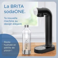 Machine a soda BRITA - SodaONE Blanche - 1 Bouteille 1L et 1 Cylindre de CO2 inclus(m-4)