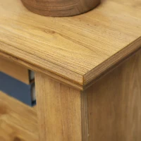 HOMCOM Lareira Elétrica com Chamas 3D Ajustáveis 1800W Temporizador 81,5x30x76,2 cm Castanho(m-5)