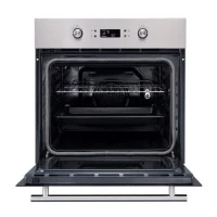 Four encastrable Pyrolyse - 65L - Chaleur tournante - CONTINENTAL EDISON - CEF65PIX- Noir et inox - L59,5 x H59,5 x P 57.5 cm(m-2)