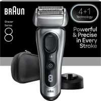 Rasoir électrique BRAUN Series 8 - Noir - Autonomie 60 minutes - Charge rapide 5 minutes(m-1)
