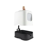 ROTHO - Maison toilette pour chat 51 x 39 x 40 cm - Bac a litiere - Blanc de Gui(m-2)