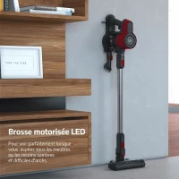 Aspirateur balai BEKO VRT50121VR - 25 AirWatts - 2 vitesses - Rouge(m-2)