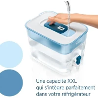 Distributeur d'eau BRITA - Flow - Capacité 8,2L dont 5,2L d'eau filtrée - 1 Cartouche Maxtra Pro All-In-1 incluse(m-2)