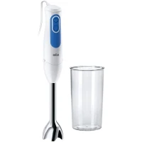 Mixeur plongeant BRAUN MQ3000WH Smoothie Plus - Pied mixeur Blanc et Bleu(m-6)