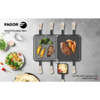 Appareil a raclette FAGOR - FGRG8 - Pierre de cuisson - Jusqu'a 8 personnes - Thermostat réglable - 1400W(m-5)