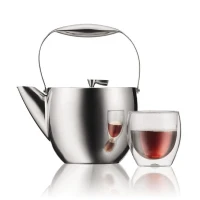 Théiere a piston - BODUM - Columbia - Filtre inox - 1.5 l - Brillant(m-2)