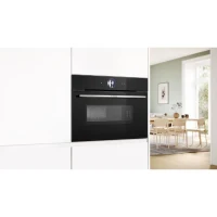 Four combiné micro-ondes encastrable BOSCH SER8 - CMG7761B1 - Noir - 45 L - 20 modes de cuisson(m-6)