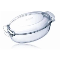 Cocotte - PYREX - 1450076 - Ovale - En verre borosilicate - 38 x 23 cm(m-3)