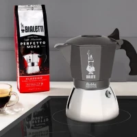 Cafetiere Italienne BIALETTI - BRIKKA - Induction 4 tasses(m-3)