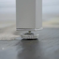 Outsunny Conjunto de Jardim 7 Peças Mesa + 6 Cadeiras Empilháveis com Tampo de Vidro Cinza(m-5)