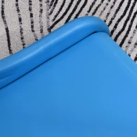 HOMCOM Toboggan Enfant Pliable 3 à 6 Ans Usage intérieur extérieur dim. 120L x 50l x 56H cm HDPE Bleu(m-14)