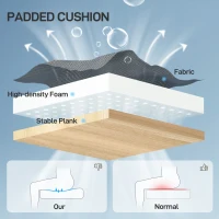 Silla de oficina ergonómica HOMCOM, soporte lumbar adaptable, 73x75x120–128 cm, negro(m-4)