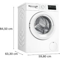 Lave-linge hublot BOSCH WAN24228FR SER4 - 8 kg - Induction - 60 cm - 1200 trs/min - Classe A - Vapeur - Blanc(m-6)