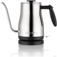 BODUM - BISTRO Bouilloire électrique a long bec, 1.200 W, 1.0 l, inox(m-1)