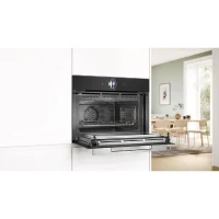 Four combiné micro-ondes encastrable BOSCH SER8 - CMG7761B1 - Noir - 45 L - 20 modes de cuisson(m-5)