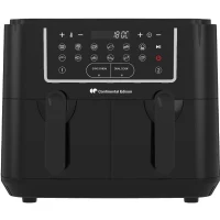 Airfryer Friteuse a Air Sans huile CONTINENTAL EDISON - CERFRSH24002CB - 9 L - Double bacs - 2400W - Noir(m-1)