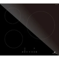 CONTINENTAL EDISON Table induction CETI3B28 3 zones, 6600W - 3 boosters - 3 minuteurs - noir(m-1)