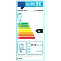 Cuisiniere gaz CONTINENTAL EDISON CECDF5060B3 -  4 feux - noir - L50 xP60 x H90 cm(m-3)
