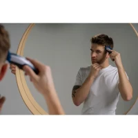 Tondeuse a cheveux - WAHL - COLOR PRO CORDLESS - 3,5 W - 8 sabots - Autonomie : 60 min - Bleu / Gris(m-1)