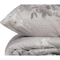 Parure de lit - 1 housse de couette 220 x 240 cm + 2 taies d'oreiller 60 x 60 cm - 100% coton renforcé - Gris(m-3)