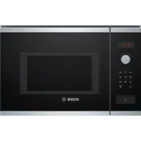 Micro-onde 38 cm - BOSCH Série 4 BFL553MS0 - Inox - H38,2 x L59,4 x P38,8 cm - 900 W - Cleaning Assistance - Display rouge(m-1)
